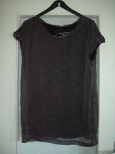 t-shirt tunique voile gris et