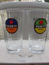 lot de 6 verres à bière Vedett 25cl dans leur carton d'origine