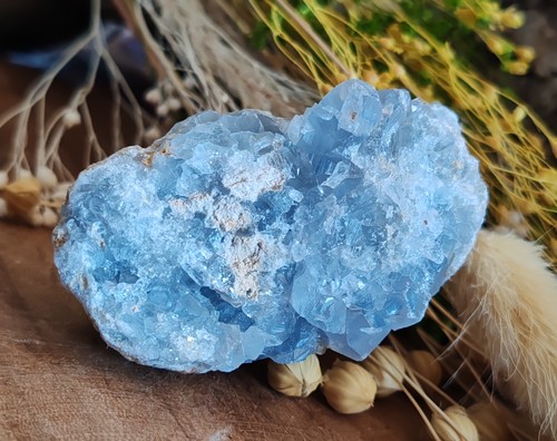 Druse célestine naturelle - célestine,