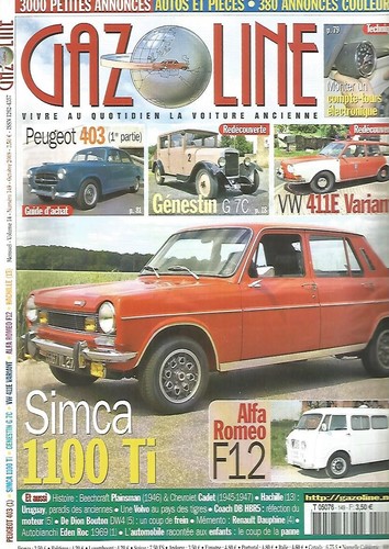 Gazoline 149 simca 1100 - simca, ti