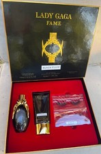 LADY GAGA FAME Box Black Fluid EDP 50ML Shower Gel 75ML False Eyelashes Rare