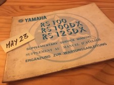 Yamaha RS100 RS100DX RS125DX supplement revue technique manuel atelier 478