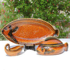 Sarreguemines Earthenware Bouillabaisse Set Fish Model