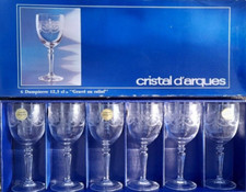 Cristal d'arques 6 verres a