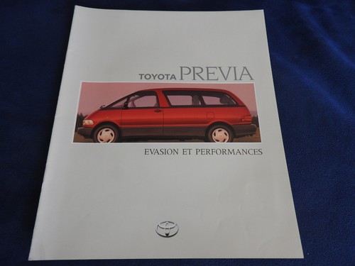 Catalogue toyota previa 1992 - toyota,