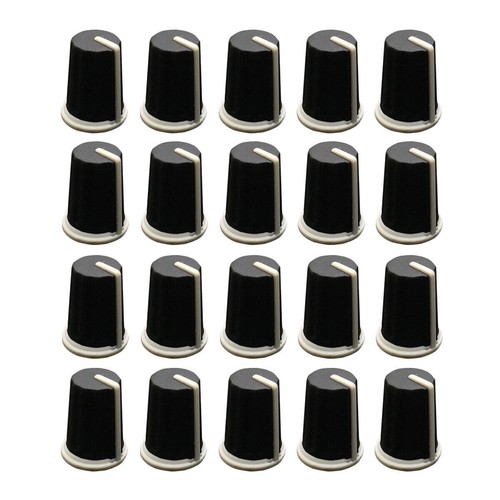 20pcs noir rotatif - 20pcs, bouton