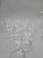 Antique Lot Of 10 VAL ST LAMBERT LOUISE WINE GLASS EXCELLENT 6" Super Rare 