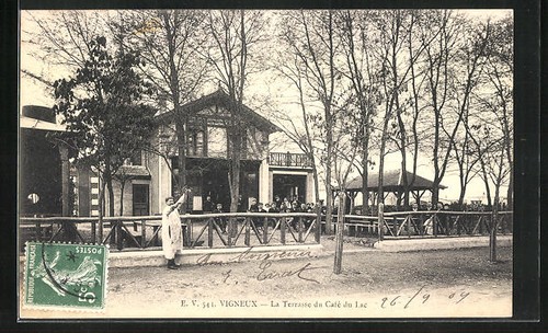 Cpa vigneux terrasse du - la,