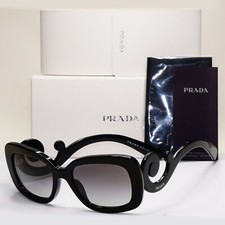 Prada Sunglasses Baroque Swirl Black Grey Square PR27OS-A SPR 27O-A 1AB-3M1