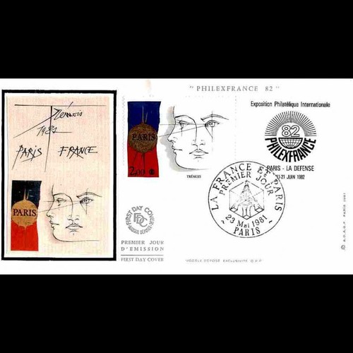 Fdc soie philexfrance - soie,