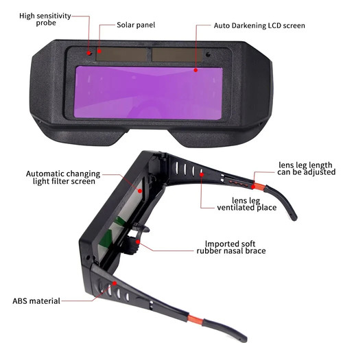 Solar powered welding helmet - powered,