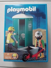 3275 : PLAYMOBIL CHANTIER : Ouvriers de chantier / toilette / sanitaire