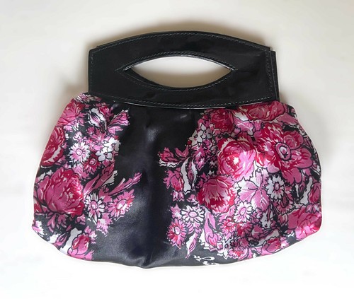 Petit sac pochette satin - , noir