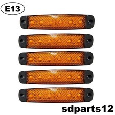5 X 12v Led Orange Feux De