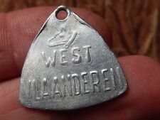 DOG TAX DOG PLAQUE identity WEST FLANDERS MEDAL 1964