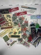 Christmas Holiday Winter Scrapbooking Lot Stickers Jolees Stickabilities ++