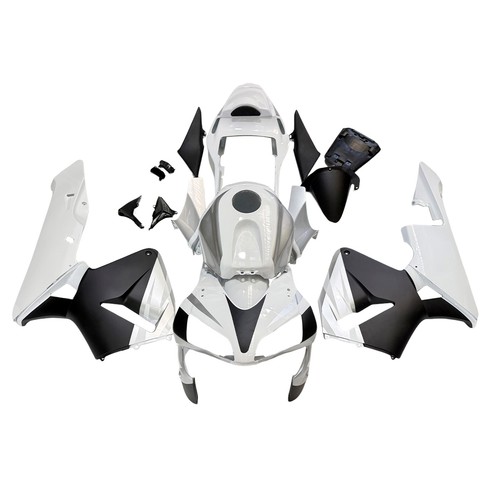 White black injection fairing - white,