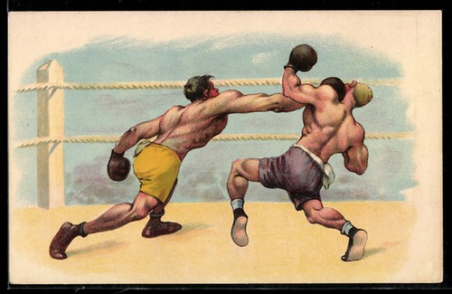Boxe scène combat de - boxe,, d'un