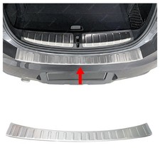 Pour BMW X2 F39 2017 a 2023 Chromé Arrière Protection Pare chocs BROSSE INOXY
