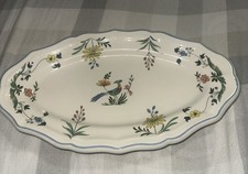 Gien Oiseaux de Paradis 7” X 13” Oval Platter Beautiful