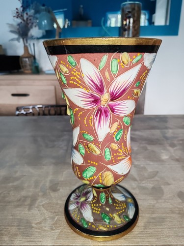 Ancien vase faïence bequet - faïence,