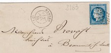 LETTER WITH STAMP NO. 60A.  YEAR 1872. OBLITERE