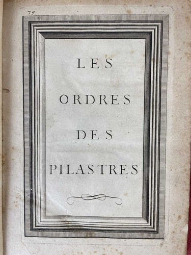 Les ordres pilastres - les,