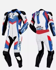 Combinaison en cuir pour moto BMW Racing pour hommes, combinaison de motard p...