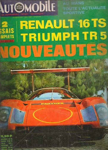 Automobile 265 1968 - 1968, renault