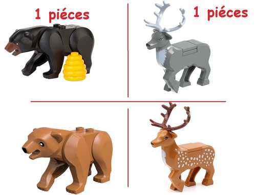 Cerf ours animaux sauvage - cerf, ,