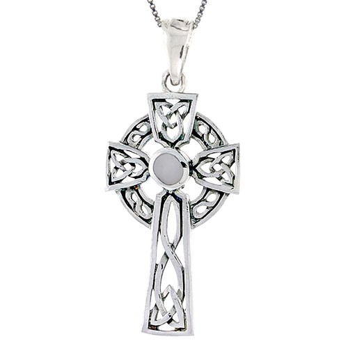 Argent sterling croix - sterling, celtique