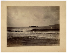 Léon Bouyer, France, Study for Painter, Sunset on the Sea Vintage al