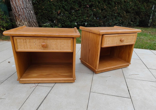 Table chevet en bois - table, de