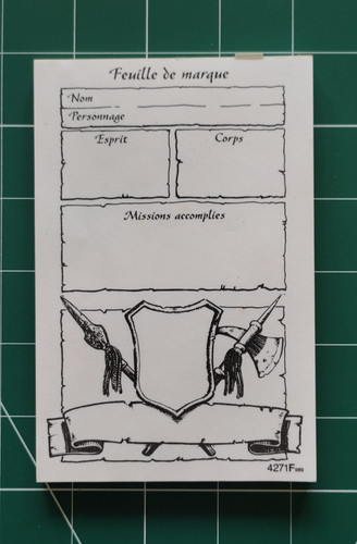 Heroquest feuille de - heroquest,