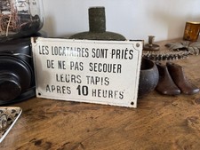 ancienne plaque emaillee