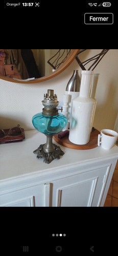 Pied lampe pétrole - pied, à