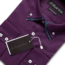 Chemise Italienne À Double Col Luxe Pour Hommes À Manches Longues