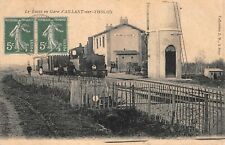 Le Tacot en Gare d'AILLANT-sur-THOLON (Collection J.D à Sens) 1907