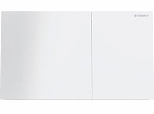 Geberit Sigma 70 Actuator Plate for Dual Flush  Glass White