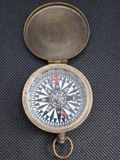 Antique Brass Topographic Compass