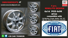 4 jantes Minilite pour fiat 14