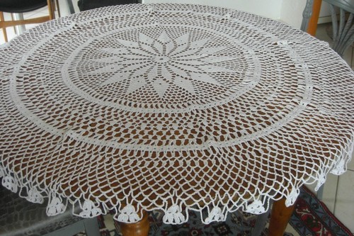 Nappe ronde crochet coton - ronde,