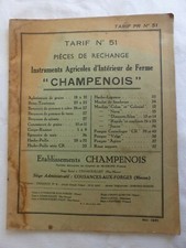 catalogue tarif agricole