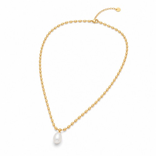 Collier perle doré - collier,