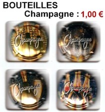 BOUTEILLES CHAMPAGNE - 4 capsules de champagne génériques