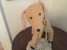 OLD ANTIQUE STUFFED TOY DOG