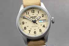 [MINT] Seiko 5 Sports 4R36-13P0 SBSA199 Beige Dial Men's AT Watch From JAPAN