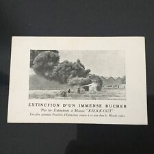 KNOCK OUT Fireman Advertising Postcard Fireman Fireman Fire Extinguisher Pub Card