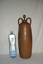 PIED DE LAMPE EN GRES - signé