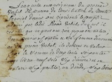 1796 Conciliation heirs CROSNU towards COURTIN, suite lease bordering The Hague